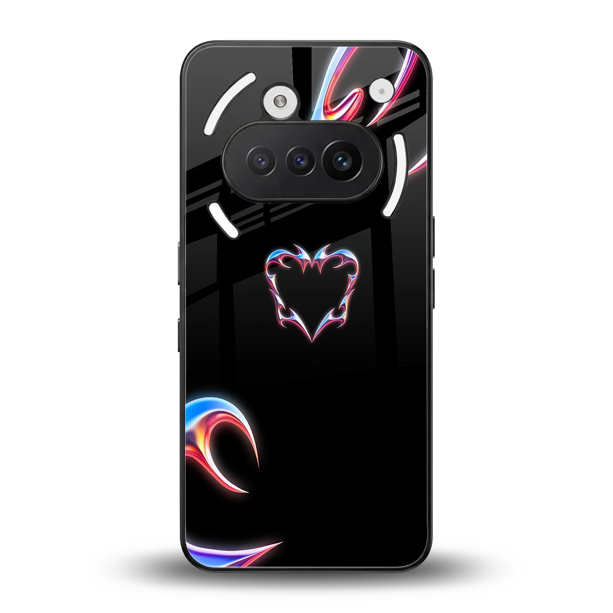 Prism Heart back phone cover | glass case for nothing phone 3a