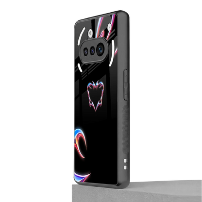 Prism Heart nothing phone 3a mobile cover | shockproof glass phone case