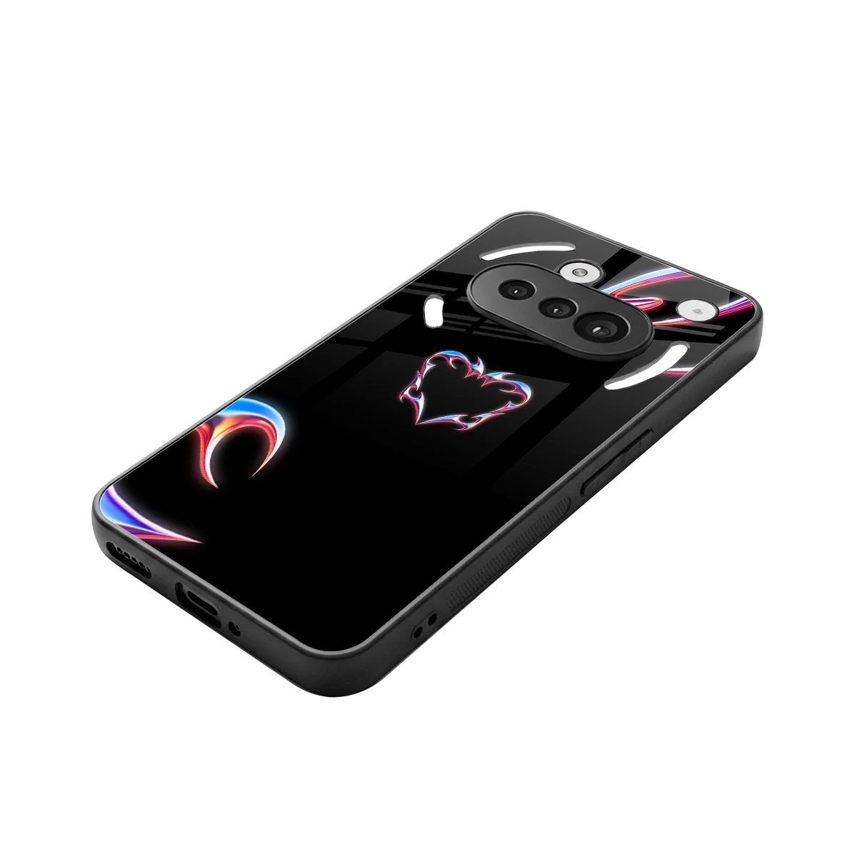 Prism Heart stylish phone case for nothing phone 3a | glossy glass and slim fit