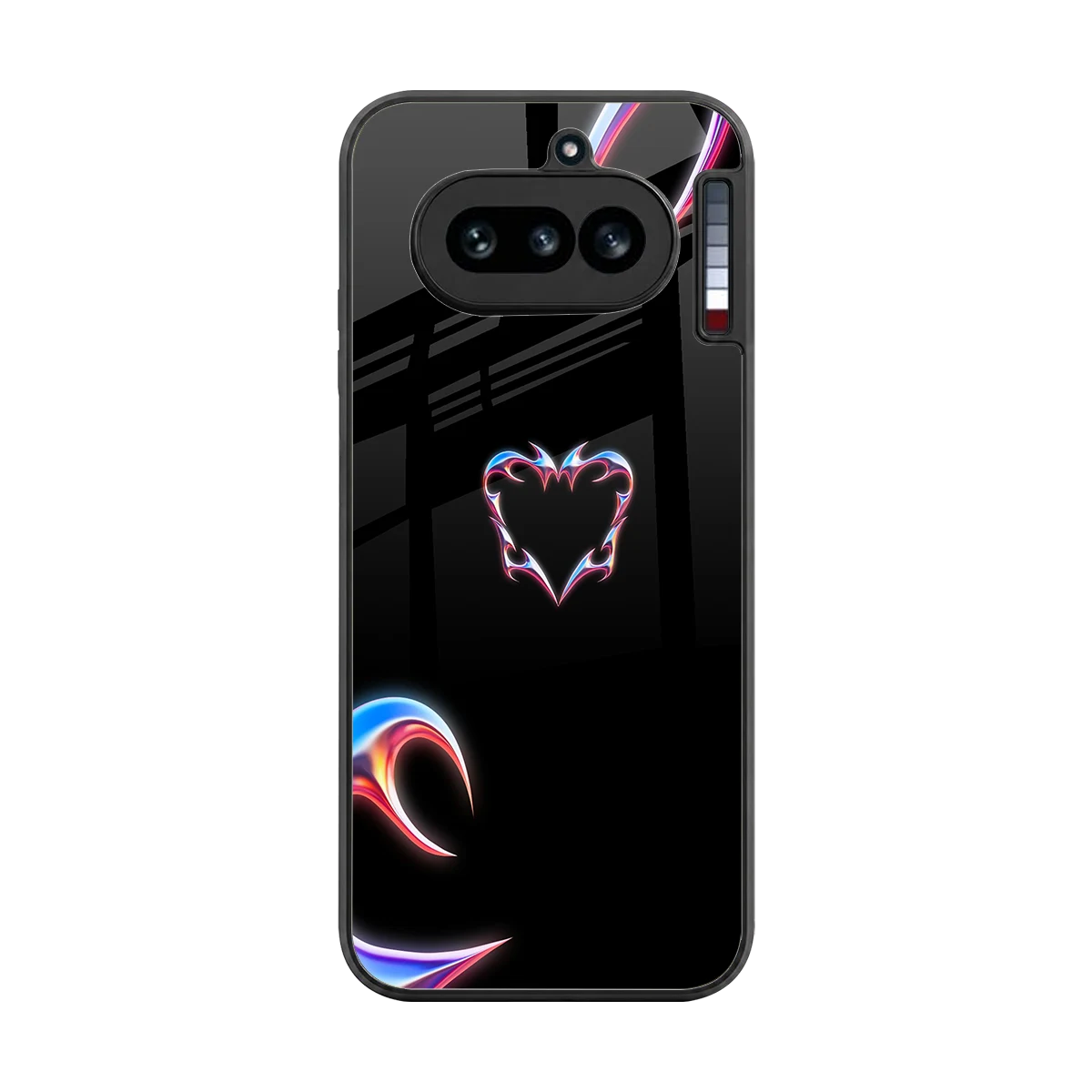 Prism Heart back phone cover | glass case for nothing phone 4a