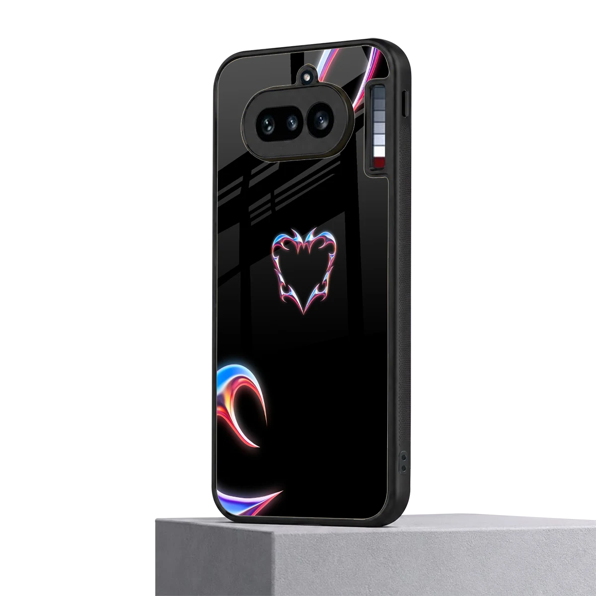 Prism Heart nothing phone 4a mobile cover | shockproof glass phone case