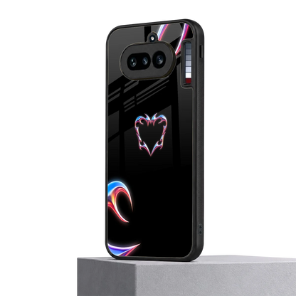 Prism Heart nothing phone 4a mobile cover | shockproof glass phone case