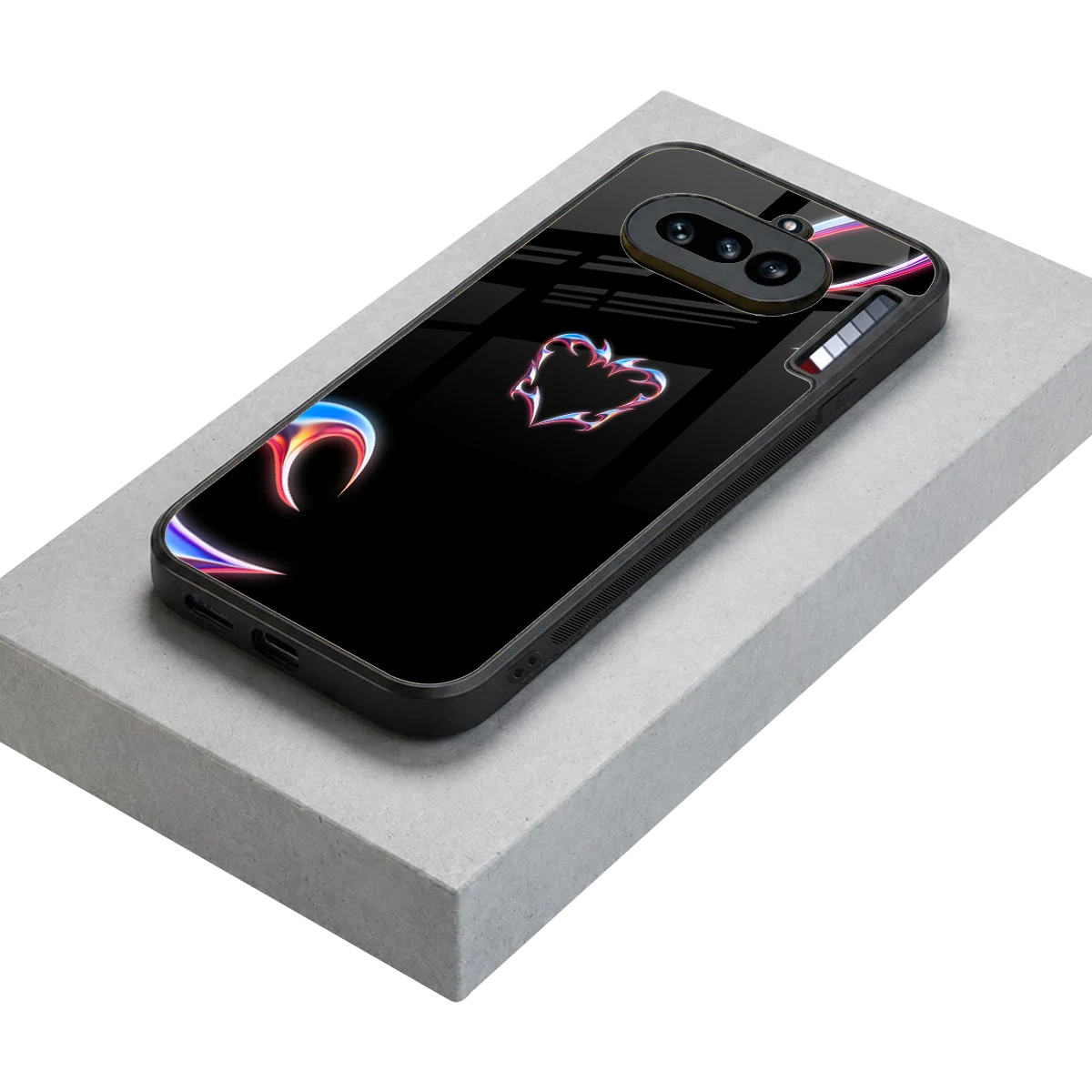 Prism Heart stylish phone case for nothing phone 4a | glossy glass and slim fit