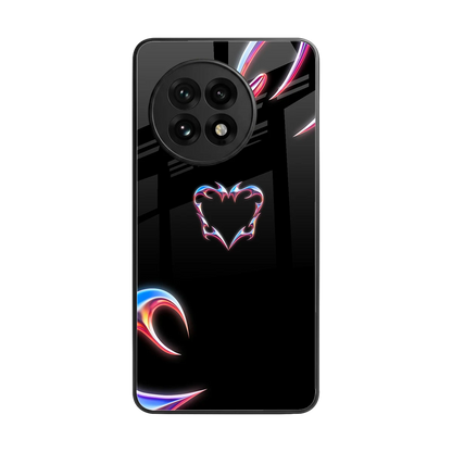 Prism Heart back phone cover | glass case for oneplus 13r