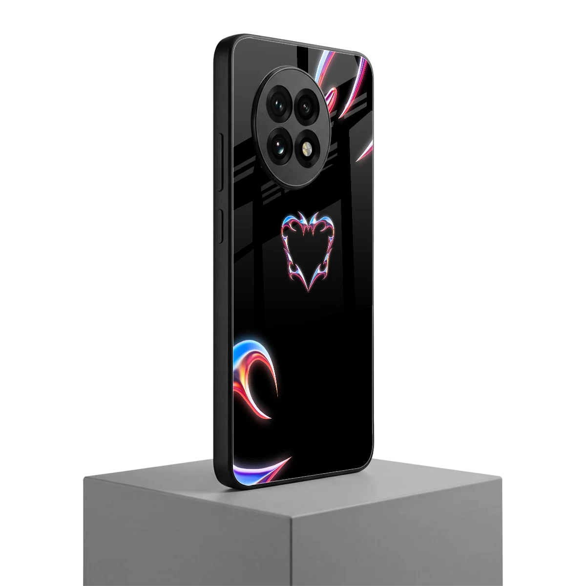 Prism Heart oneplus 13r mobile cover | shockproof glass phone case