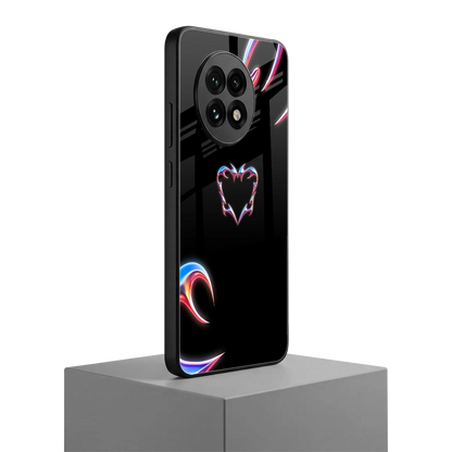 Prism Heart oneplus 13r mobile cover | shockproof glass phone case