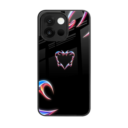 Prism Heart back phone cover | glass case for oneplus 13s