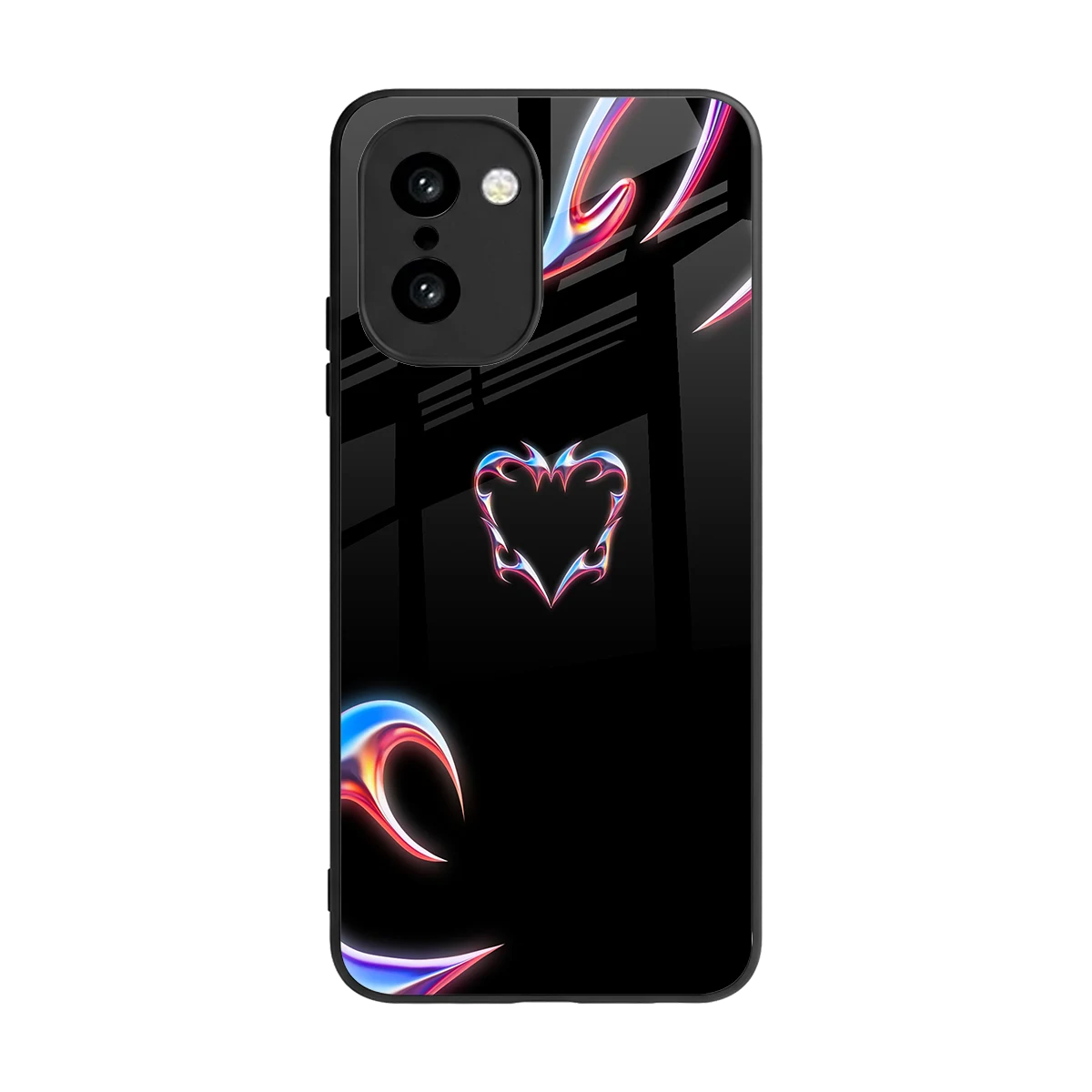 Prism Heart back phone cover | glass case for oneplus 15r