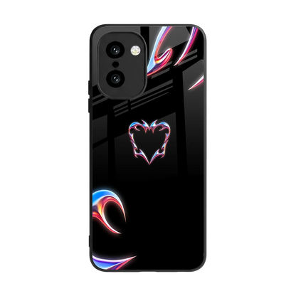 Prism Heart back phone cover | glass case for oneplus 15r