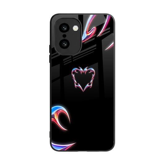 Prism Heart back phone cover | glass case for oneplus 15r