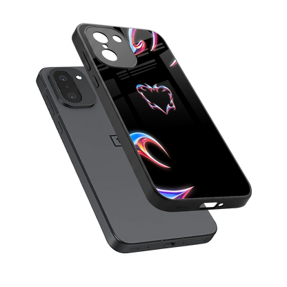Prism Heart sleek oneplus 15r cover with tempered glass back and TPU edges