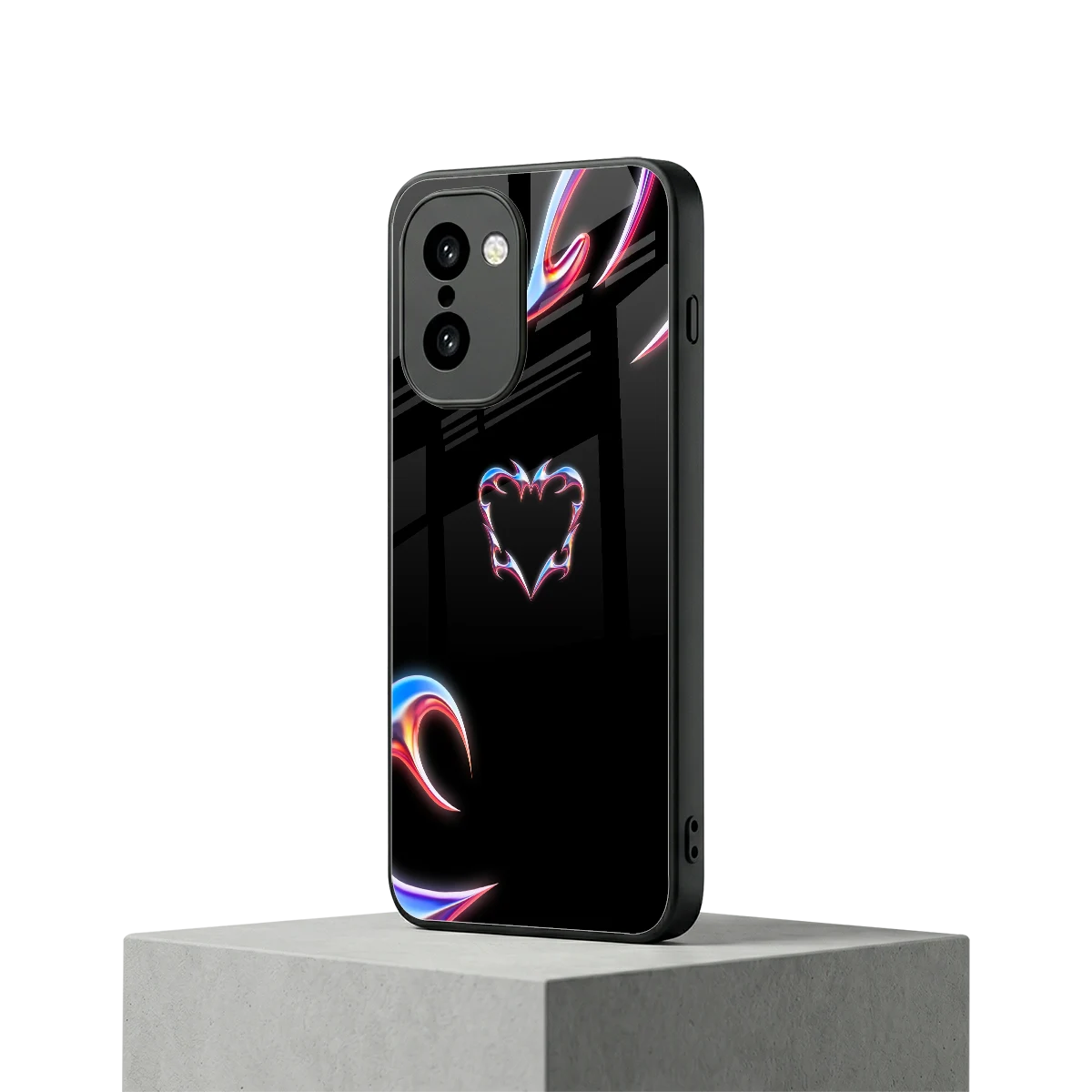 Prism Heart oneplus 15r mobile cover | shockproof glass phone case