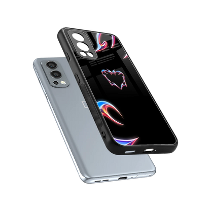 Prism Heart sleek oneplus nord 2 cover with tempered glass back and TPU edges