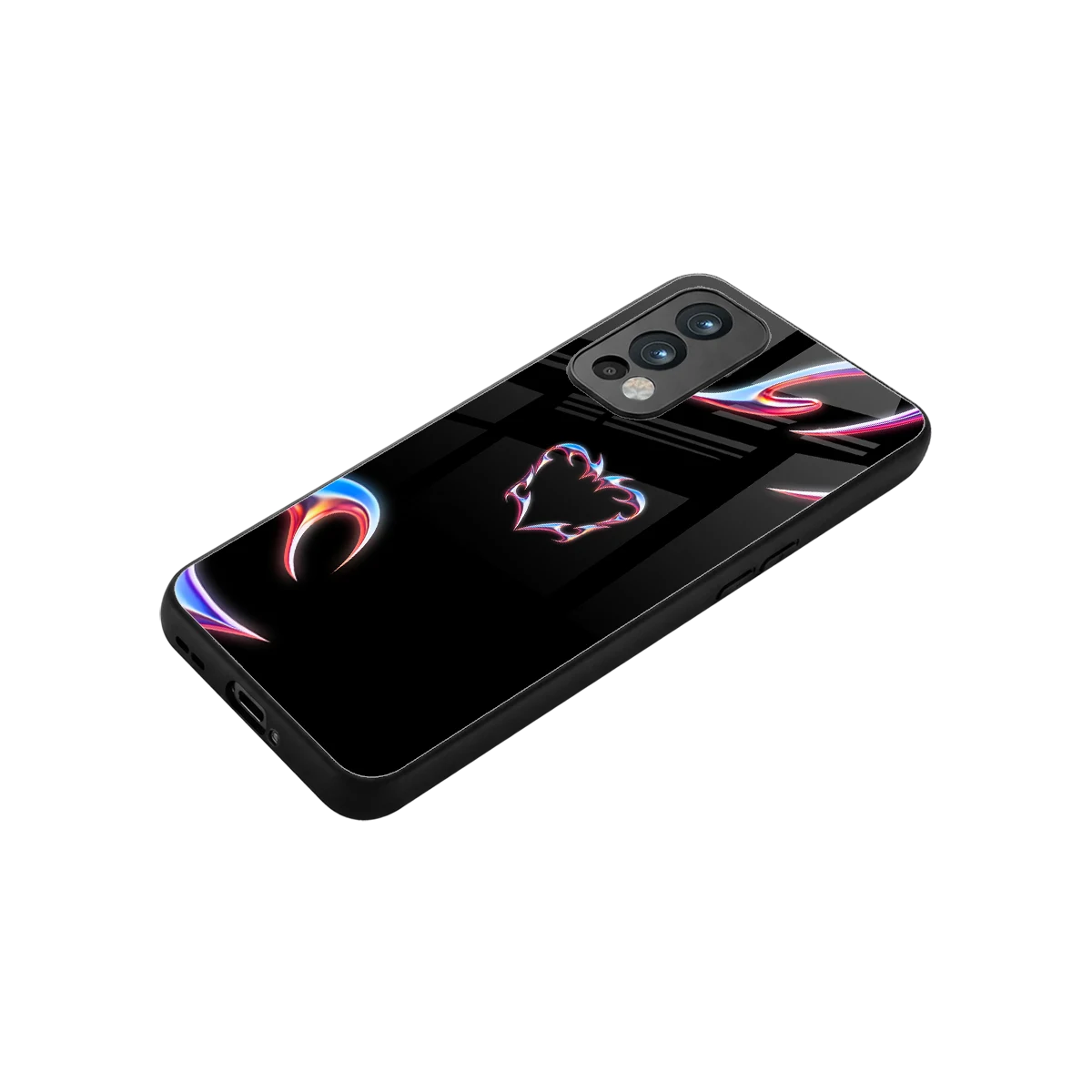Prism Heart stylish phone case for oneplus nord 2 | glossy glass and slim fit