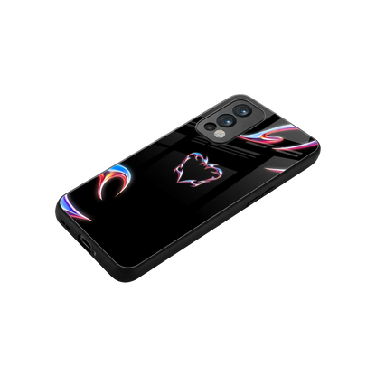 Prism Heart stylish phone case for oneplus nord 2 | glossy glass and slim fit