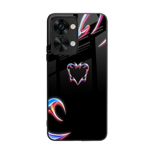 Prism Heart back phone cover | glass case for oneplus nord 2t