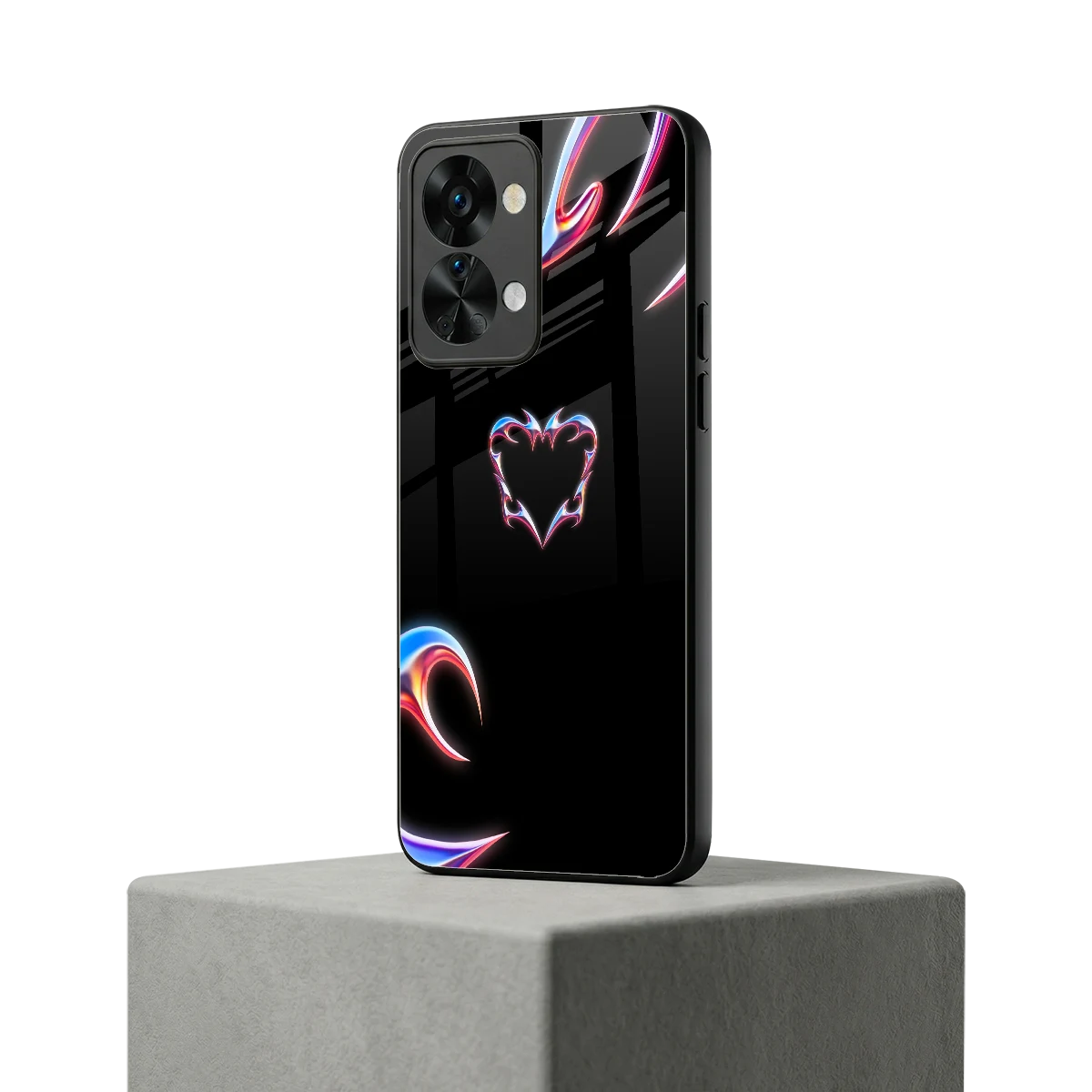 Prism Heart oneplus nord 2t mobile cover | shockproof glass phone case