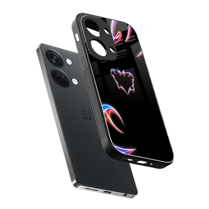 Prism Heart sleek oneplus nord 3 cover with tempered glass back and TPU edges
