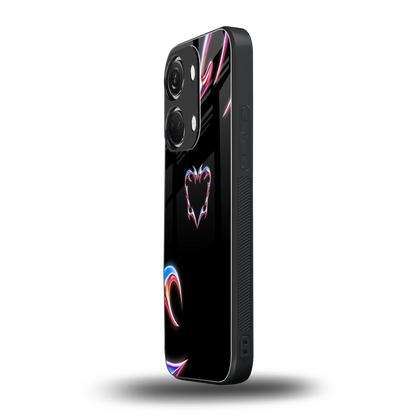 Prism Heart oneplus nord 3 mobile cover | shockproof glass phone case