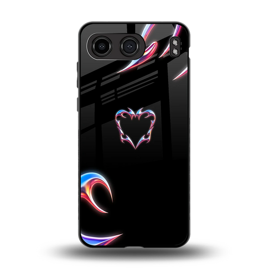 Prism Heart back phone cover | glass case for oneplus nord 4