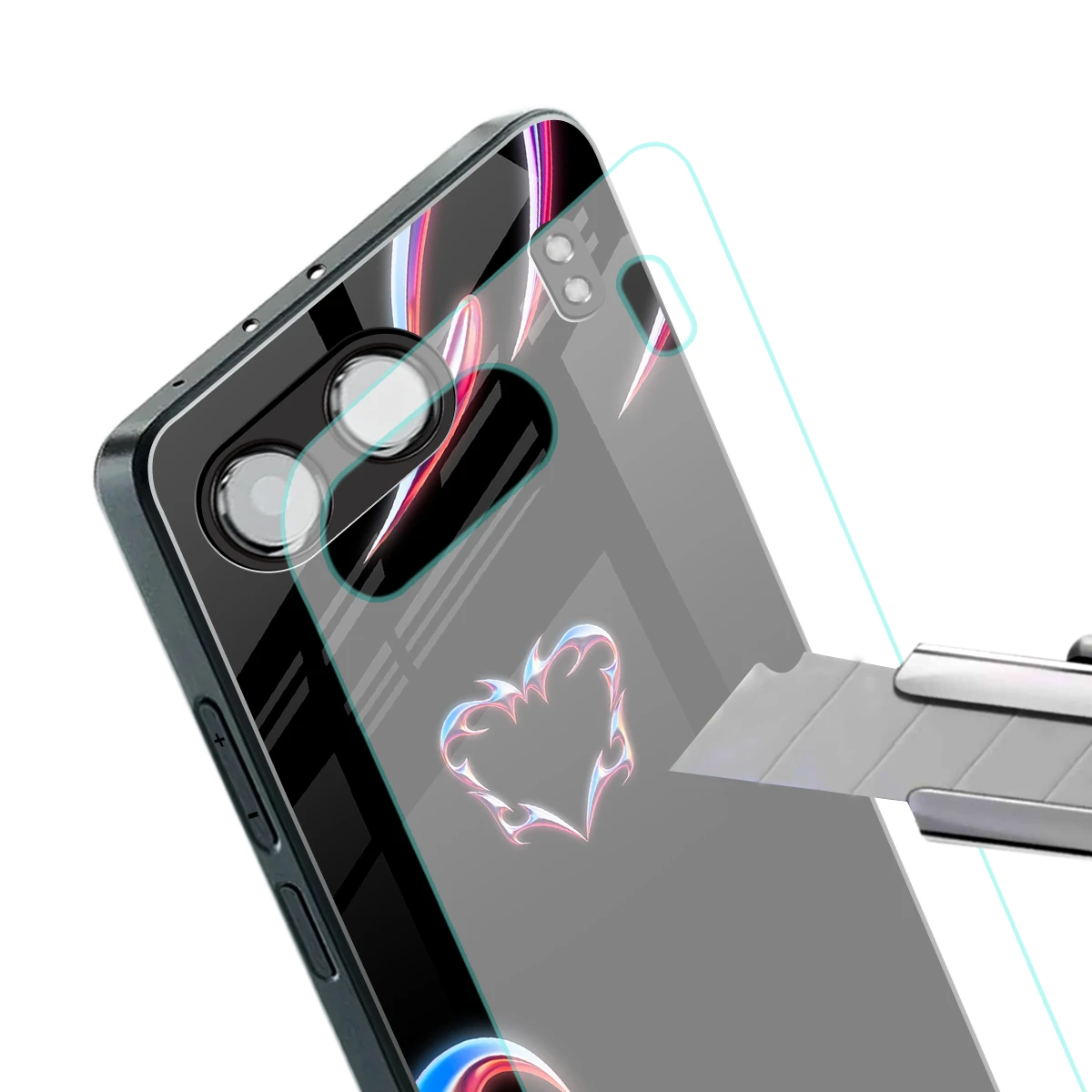 Prism Heart stylish phone case for oneplus nord 4 | glossy glass and slim fit