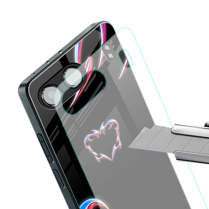 Prism Heart stylish phone case for oneplus nord 4 | glossy glass and slim fit