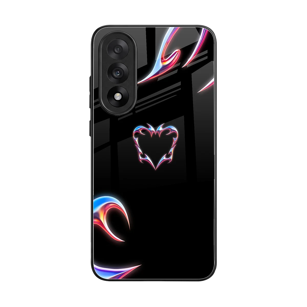 Prism Heart back phone cover | glass case for oneplus nord 5