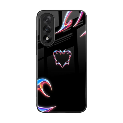 Prism Heart back phone cover | glass case for oneplus nord 5