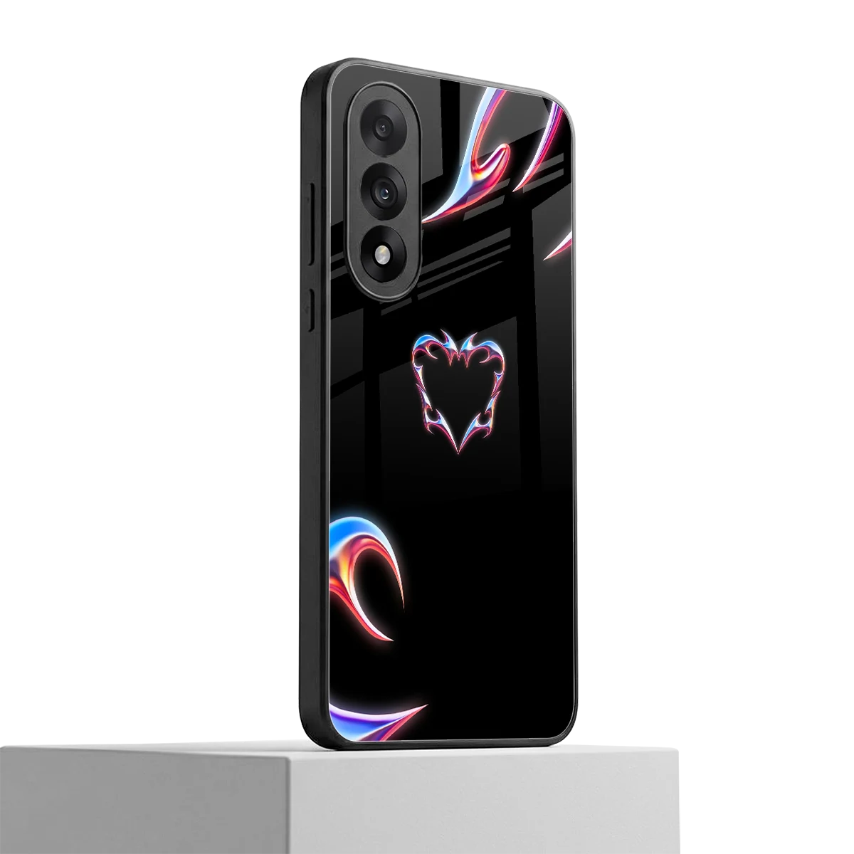 Prism Heart oneplus nord 5 mobile cover | shockproof glass phone case