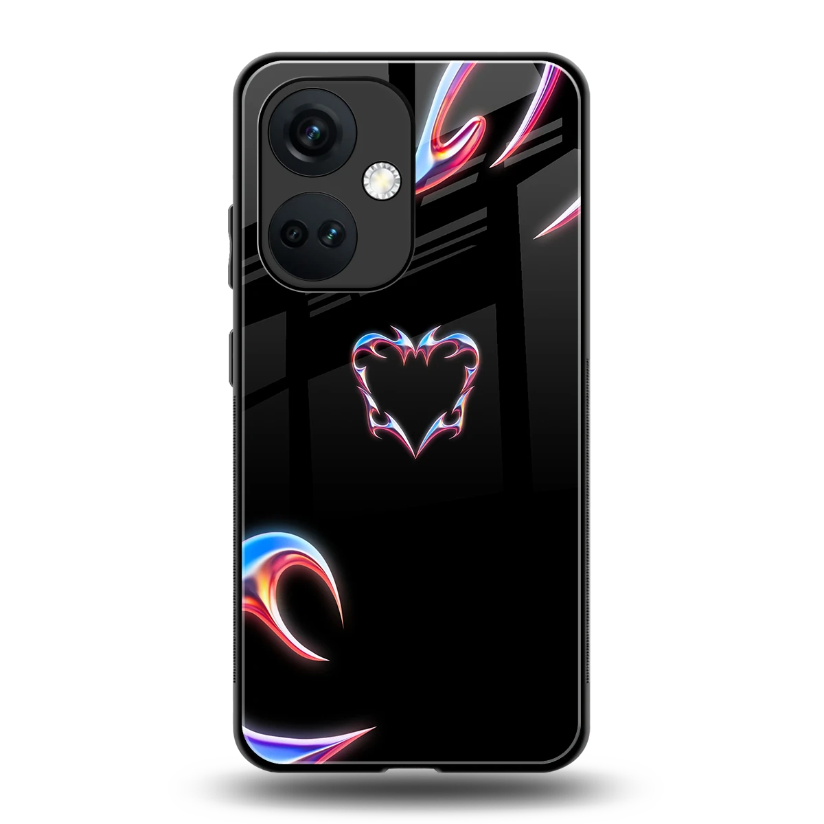 Prism Heart back phone cover | glass case for oneplus nord ce 3