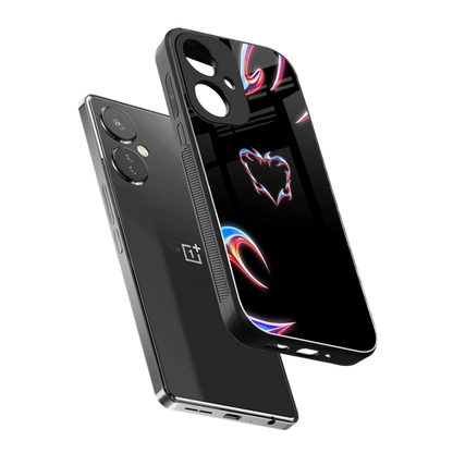 Prism Heart sleek oneplus nord ce 3 cover with tempered glass back and TPU edges