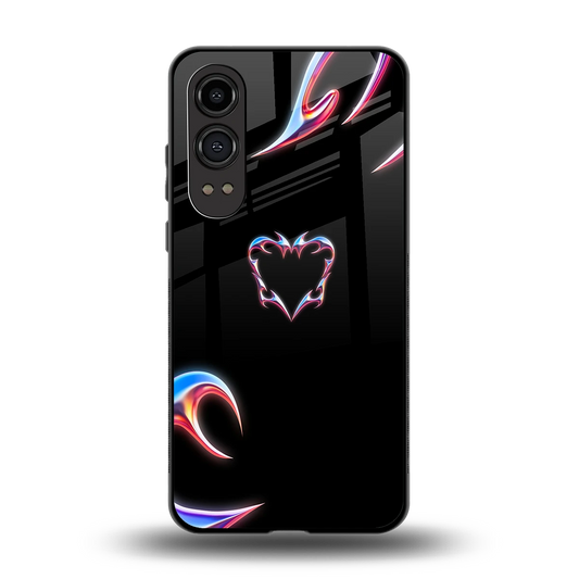 Prism Heart back phone cover | glass case for oneplus nord ce 4 lite