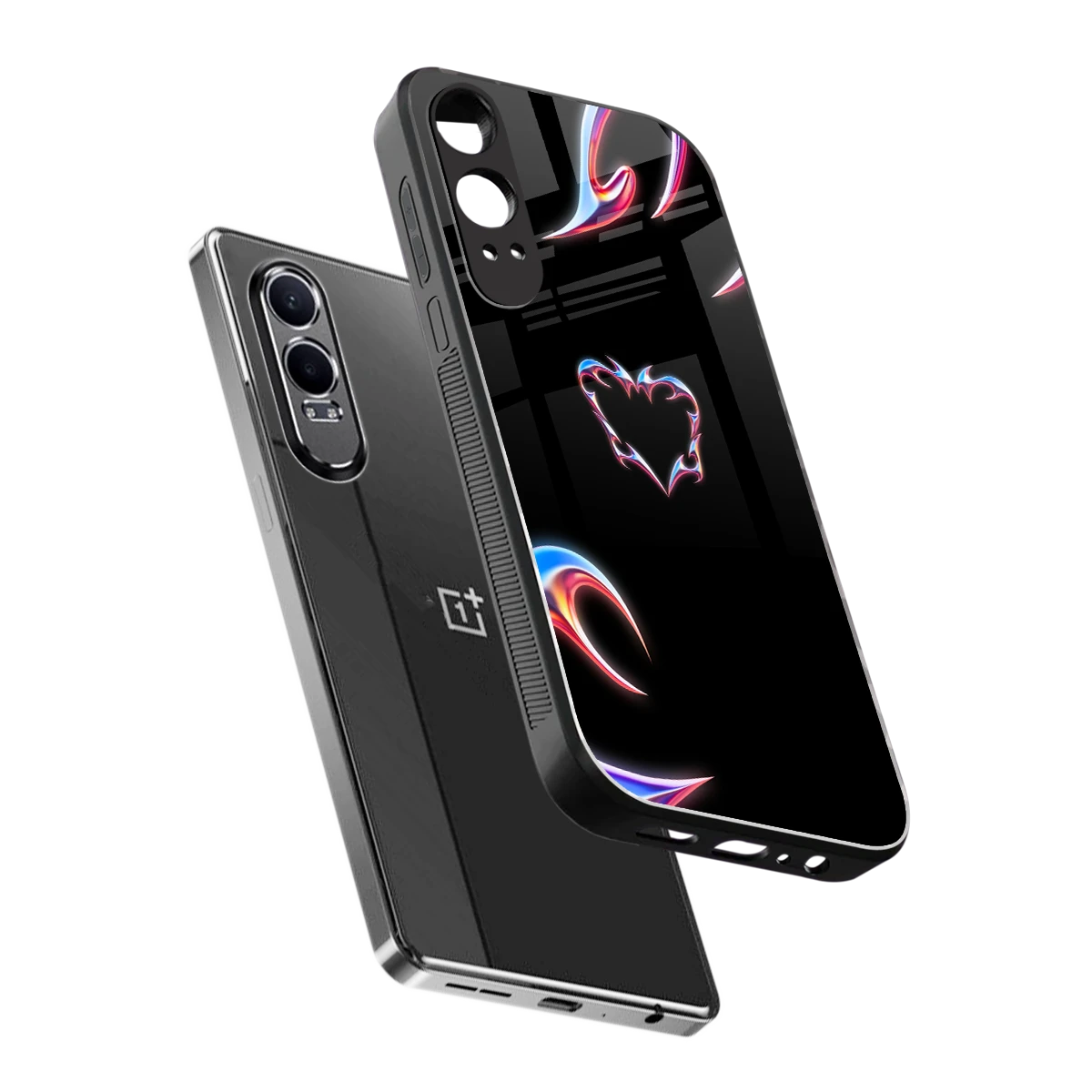 Prism Heart sleek oneplus nord ce 4 lite cover with tempered glass back and TPU edges