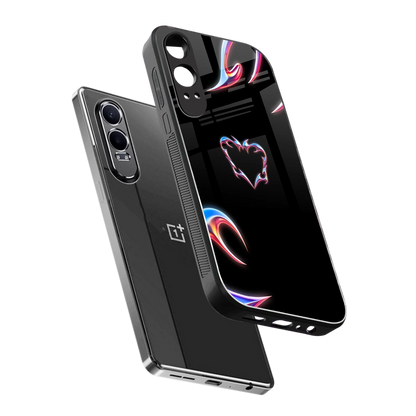 Prism Heart sleek oneplus nord ce 4 lite cover with tempered glass back and TPU edges