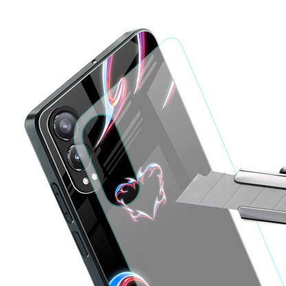 Prism Heart stylish phone case for oneplus nord ce 4 lite | glossy glass and slim fit