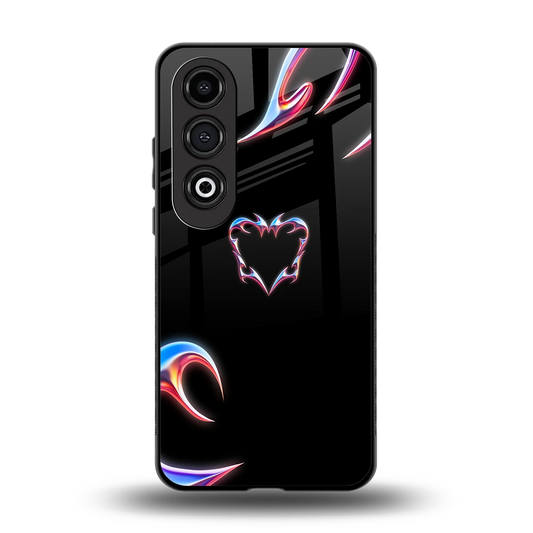 Prism Heart back phone cover | glass case for oneplus nord ce 4