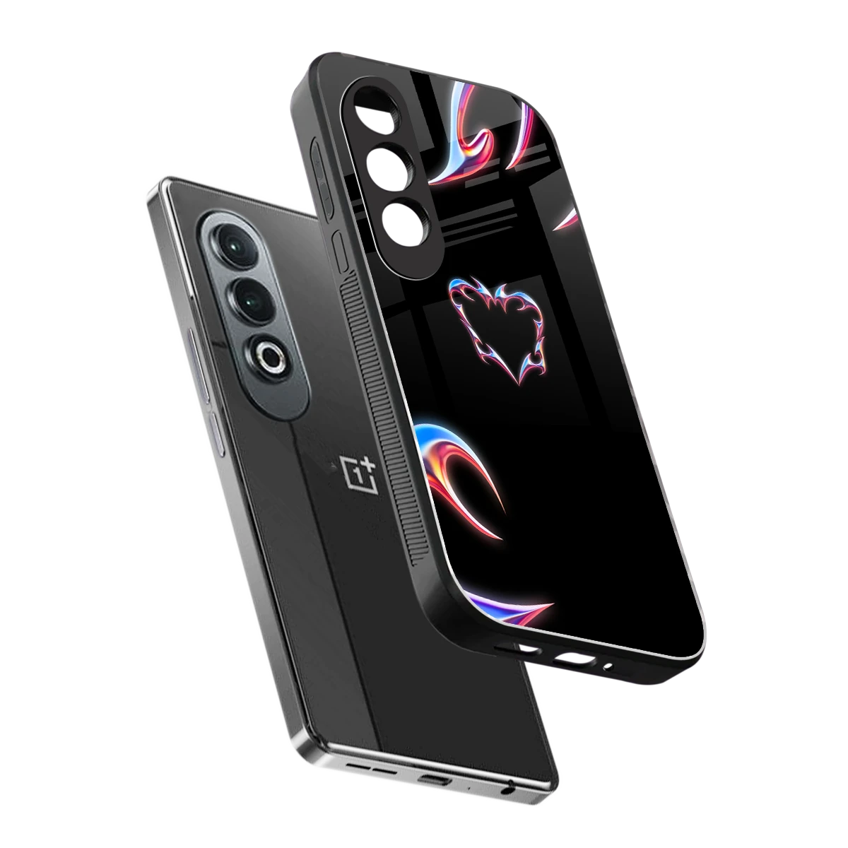 Prism Heart sleek oneplus nord ce 4 cover with tempered glass back and TPU edges
