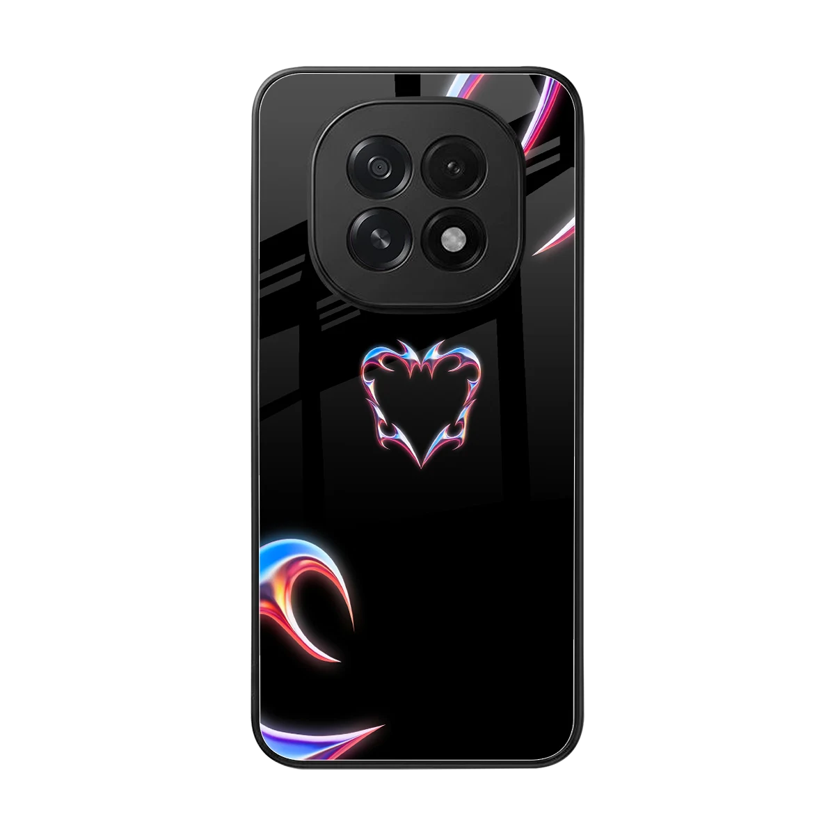 Prism Heart back phone cover | glass case for oppo f29 5g