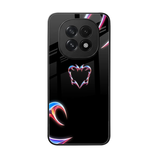 Prism Heart back phone cover | glass case for oppo f29 5g