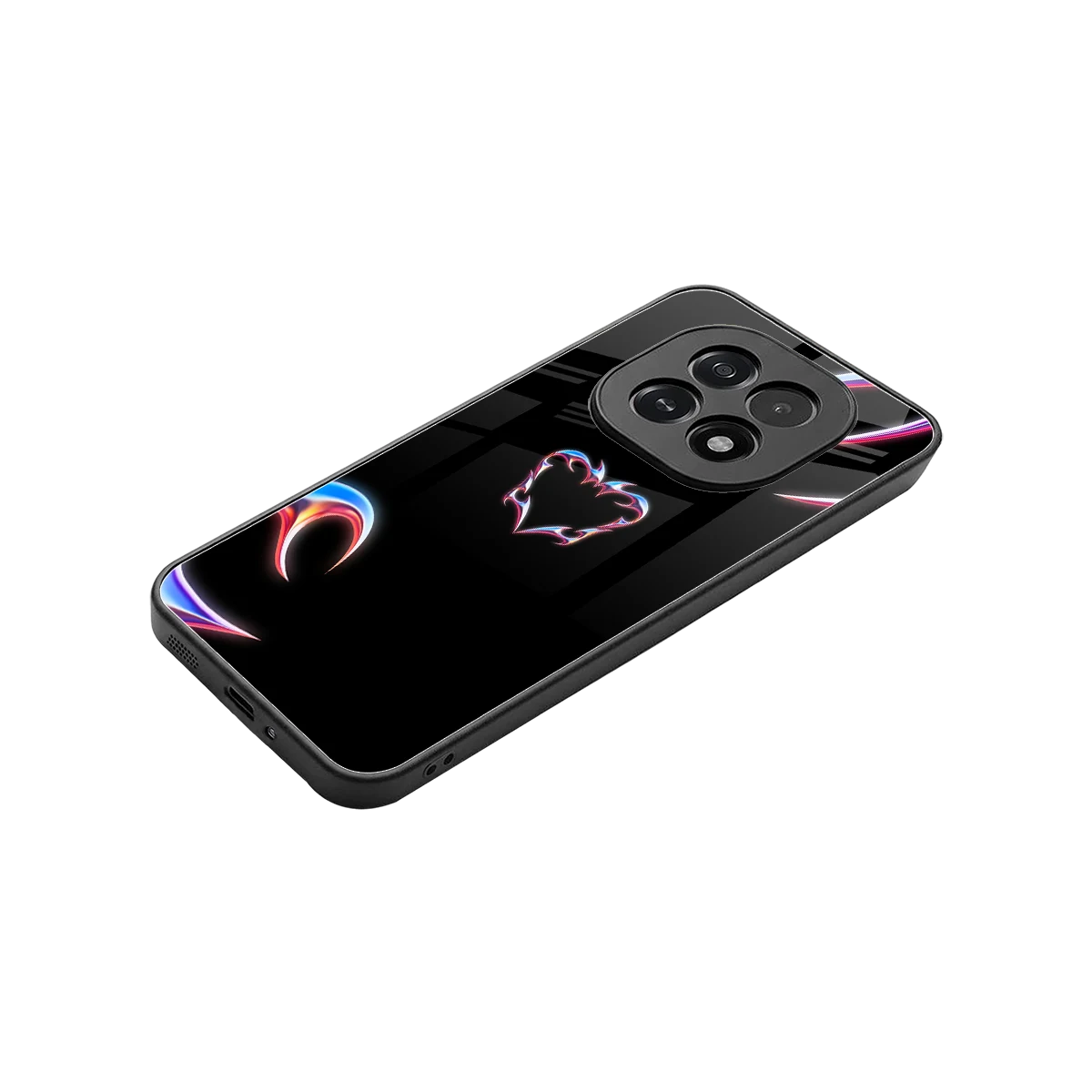 Prism Heart stylish phone case for oppo f29 5g | glossy glass and slim fit