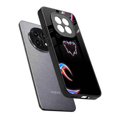 Prism Heart sleek oppo f29 pro 5g cover with tempered glass back and TPU edges