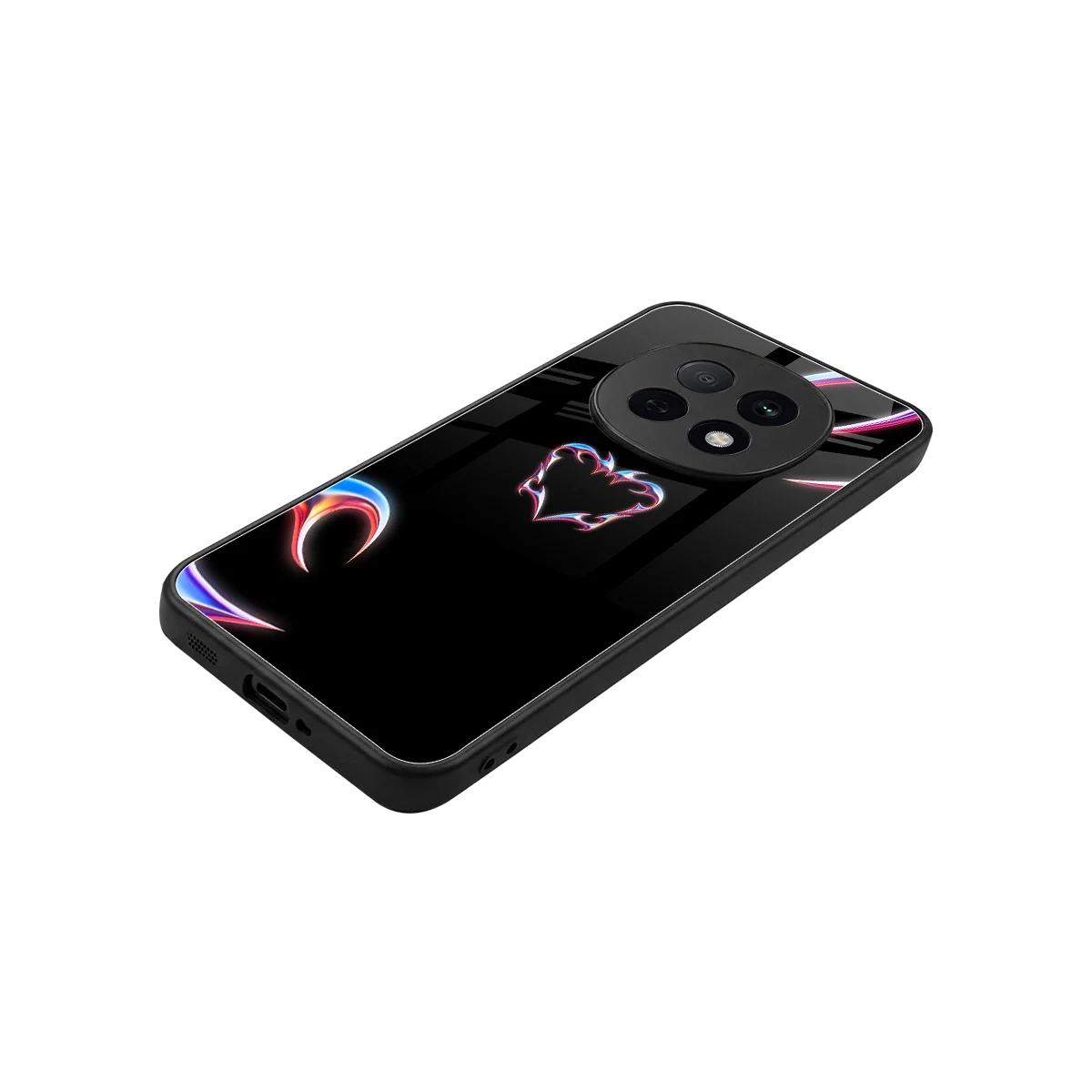 Prism Heart stylish phone case for oppo f29 pro 5g | glossy glass and slim fit