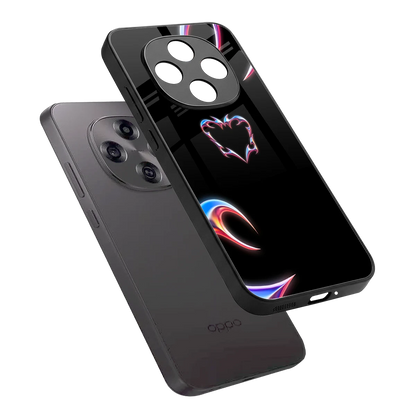 Prism Heart sleek oppo f31 pro 5g cover with tempered glass back and TPU edges