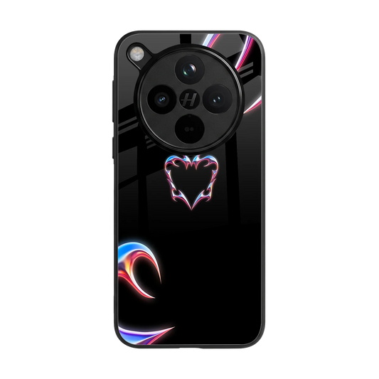 Prism Heart back phone cover | glass case for oppo find x8