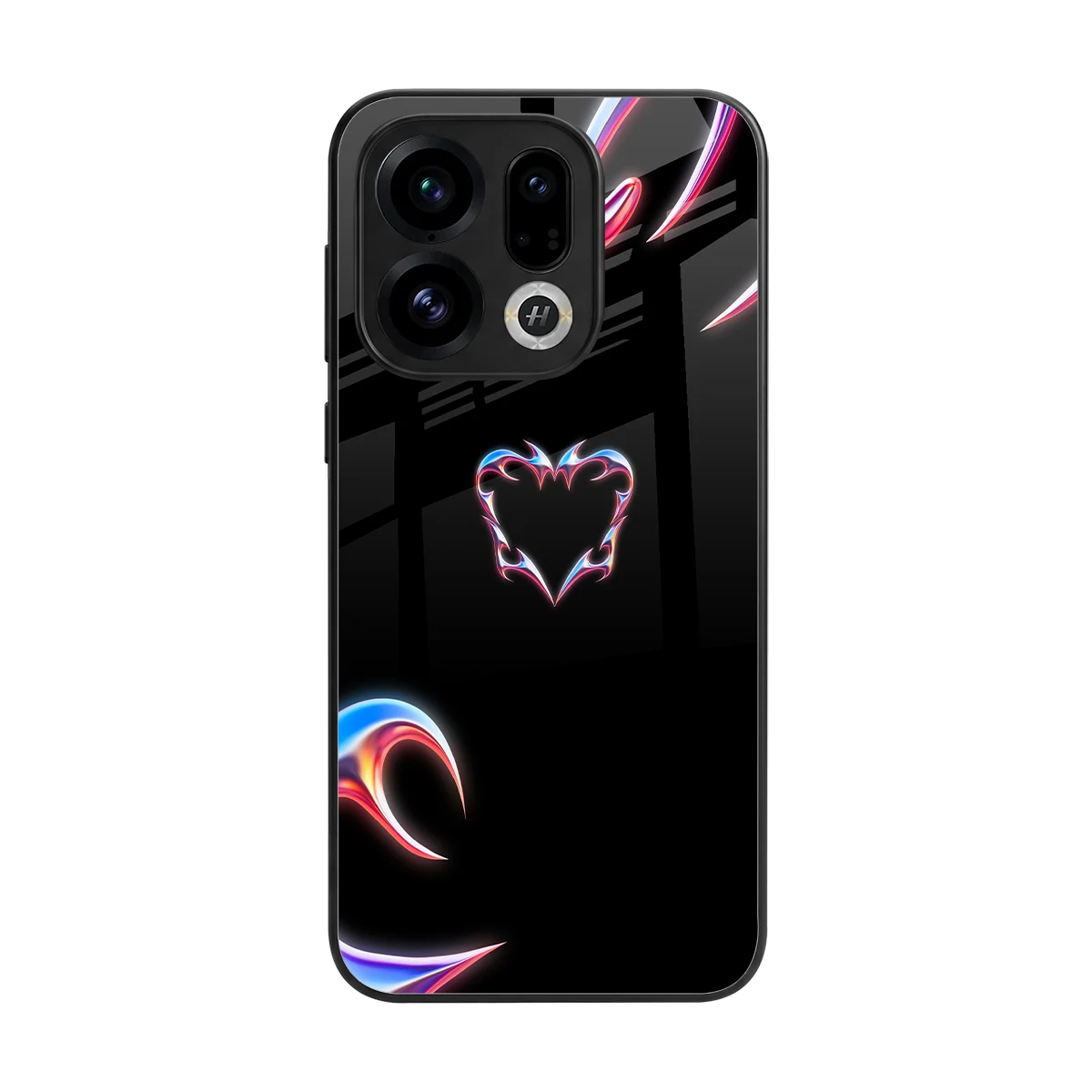 Prism Heart back phone cover | glass case for oppo find x9