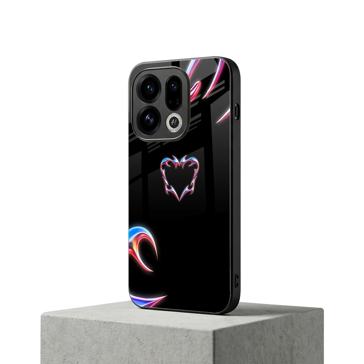 Prism Heart oppo find x9 mobile cover | shockproof glass phone case