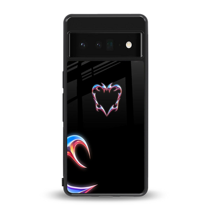 Prism Heart back phone cover | glass case for google pixel 6 pro