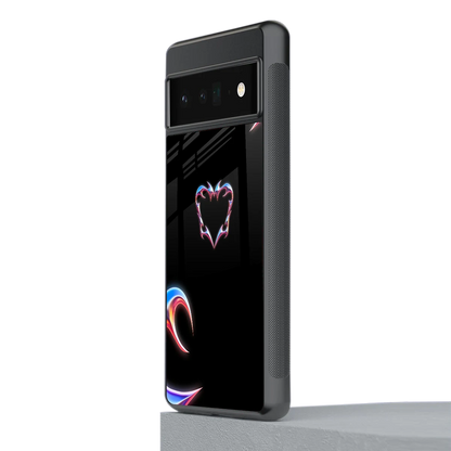 Prism Heart stylish phone case for google pixel 6 pro | glossy glass and slim fit