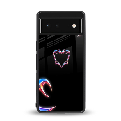Prism Heart back phone cover | glass case for google pixel 6a