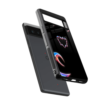 Prism Heart sleek google pixel 6a cover with tempered glass back and TPU edges